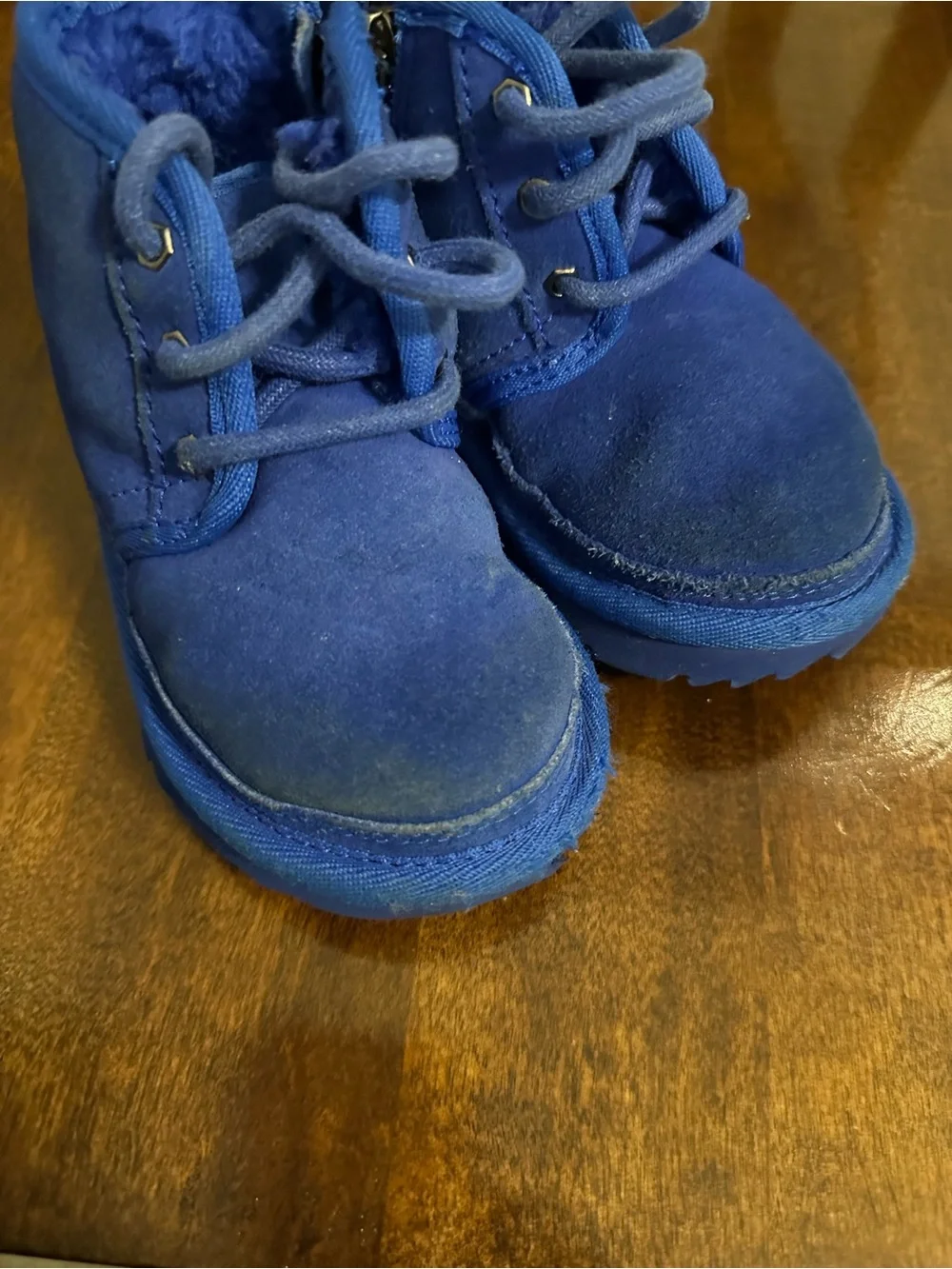 UGG TODDLER NEUMEL II ROYAL BLUE CHUKKA BOOTS size 7